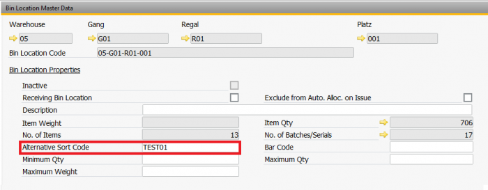 SAP Business One Bin Location Master Data SAP Business One Bin Location Master Data